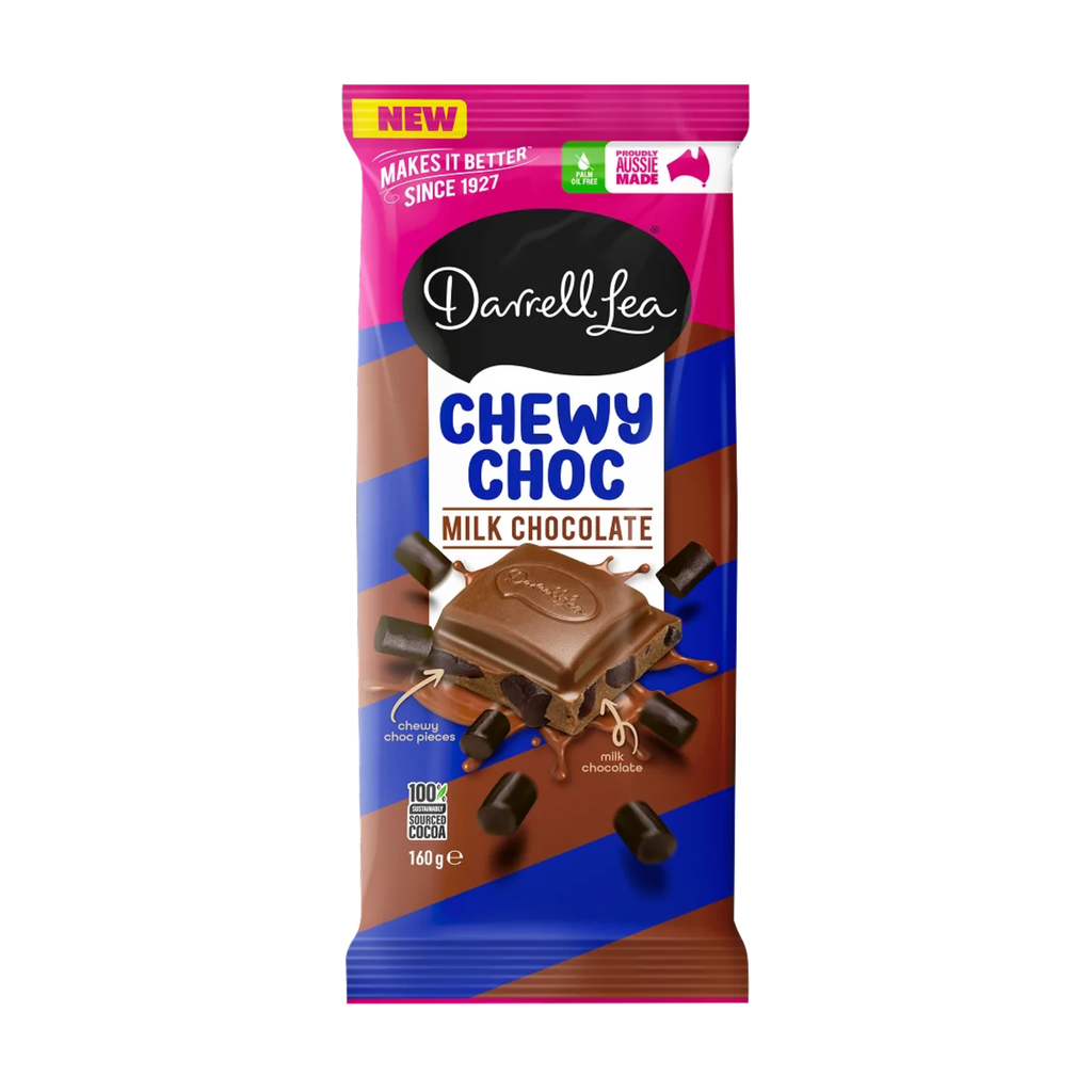 Darrell Lea Milk Chocolate Chewy Choc Block 160g