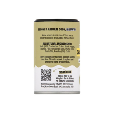Mingle Garlic & Herb All Natural Seasoning