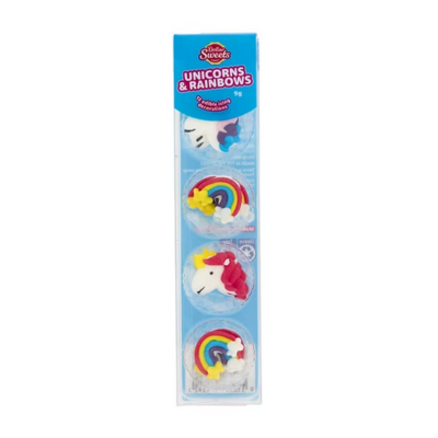 Dollar Sweets Unicorns & Rainbows Icing Decors
