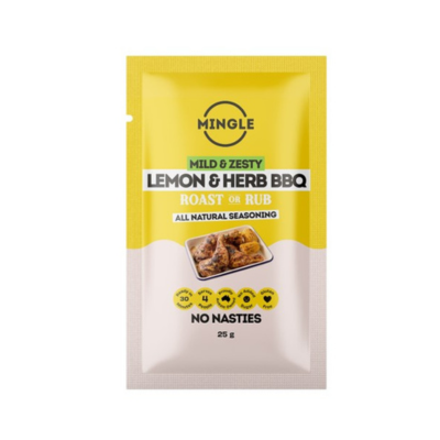Mingle Mild & Zesty Lemon & Herb BBQ All Natural Seasoning