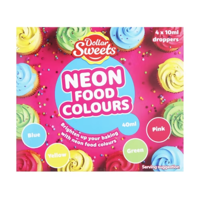Dollar Sweets Neon Food Colours