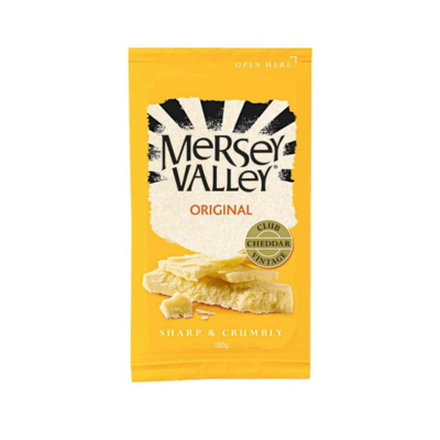 Australian Mersey Valley Original Sharp & Crumbly Cheddar Cheese 180 gm