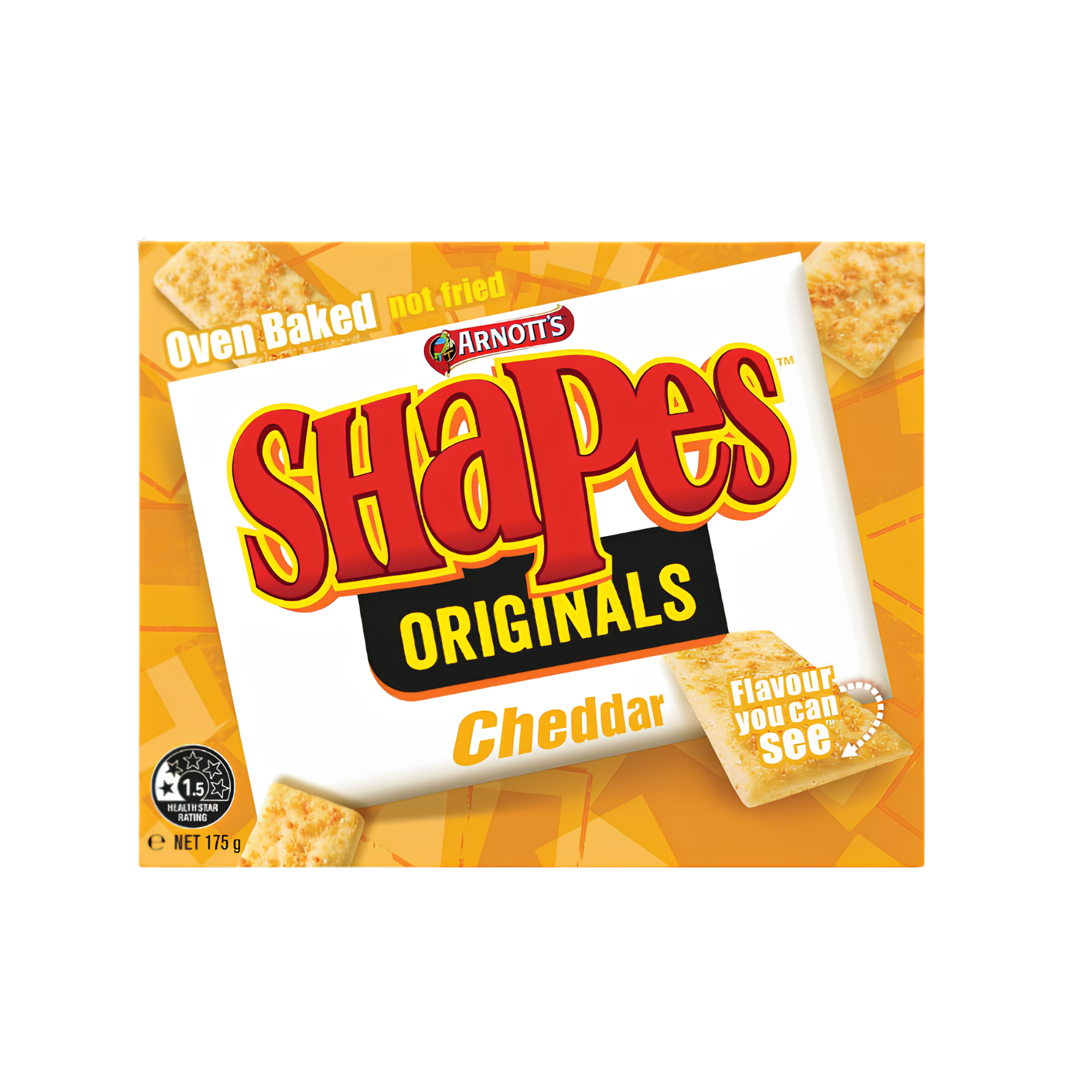 Australian Arnott's Shapes Originals Cheddar 175g