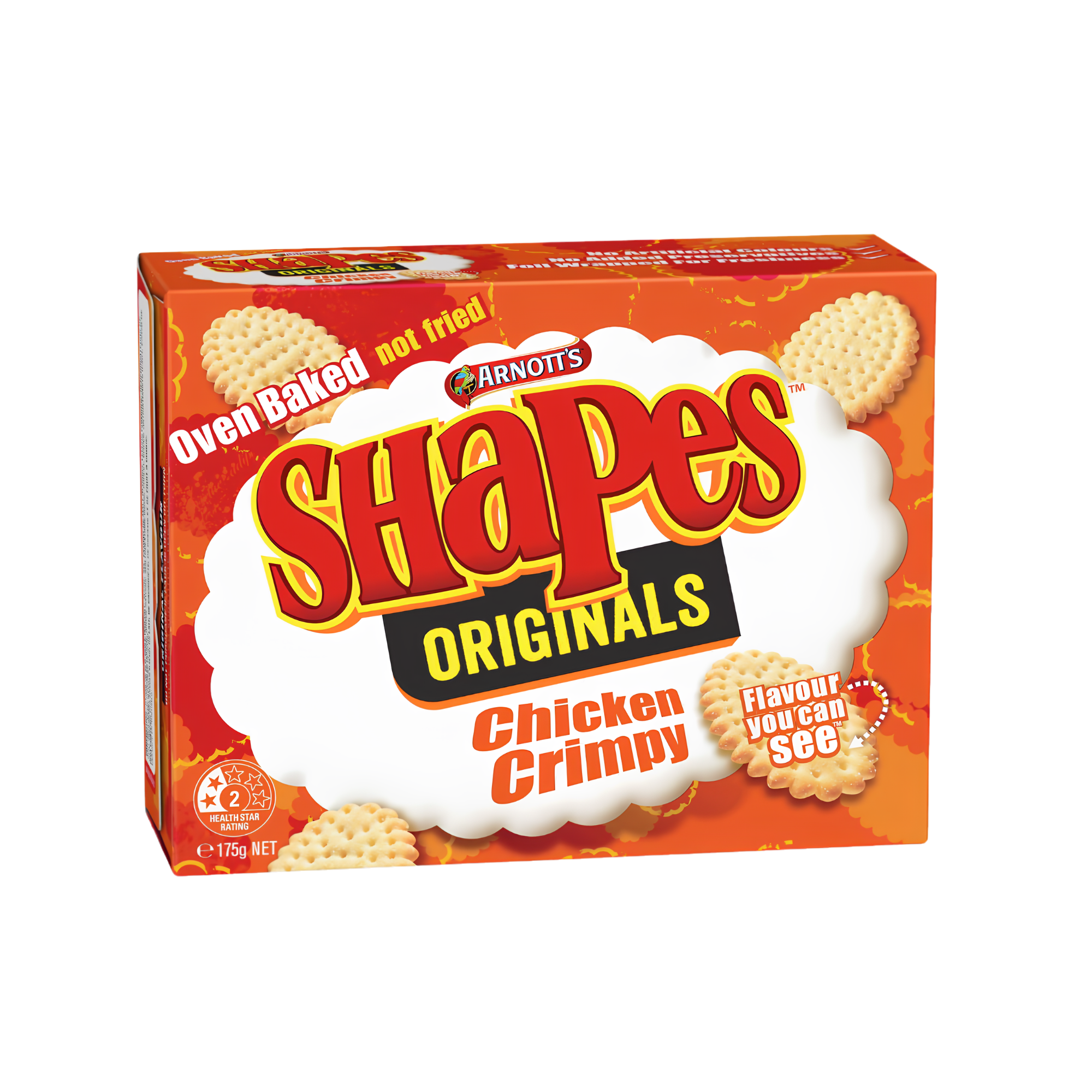 Australian Arnott's Shapes Chicken Crimpy 175g