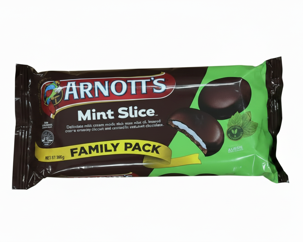 Australian Arnott's Mint Slice Family Pack 365g