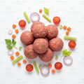 Australian Beef Meatballs with Carrot Celery Tomato and Onion 400g (Frozen)