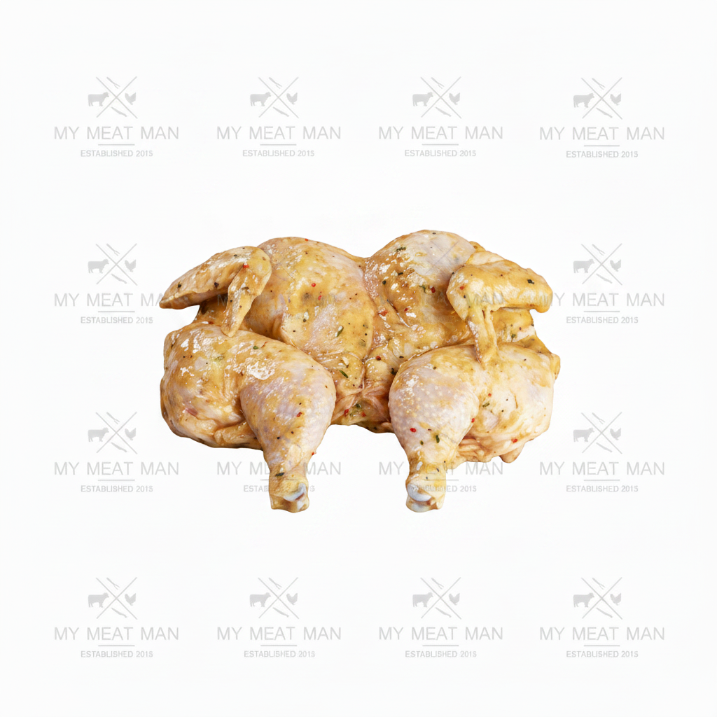 Australian Bone-In Butterflied Chicken Lemon and Herb Marinated