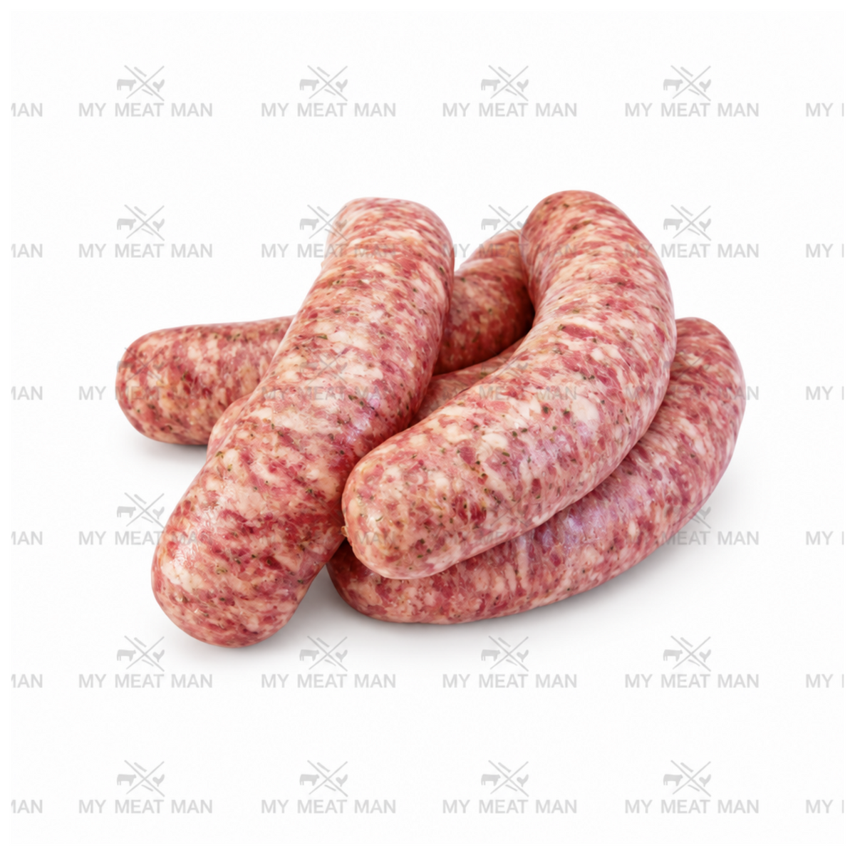 Australian Bratwurst Pork Sausage Gluten Free 500g 