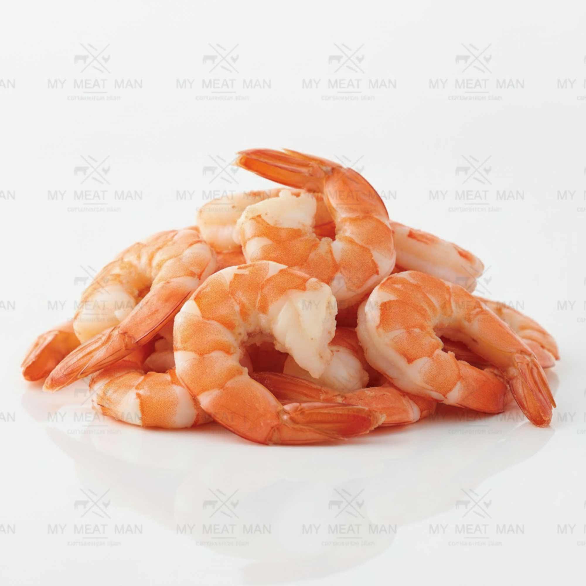 Australian Cooked Jumbo Prawns Deveined Tail-on 500g (Frozen)