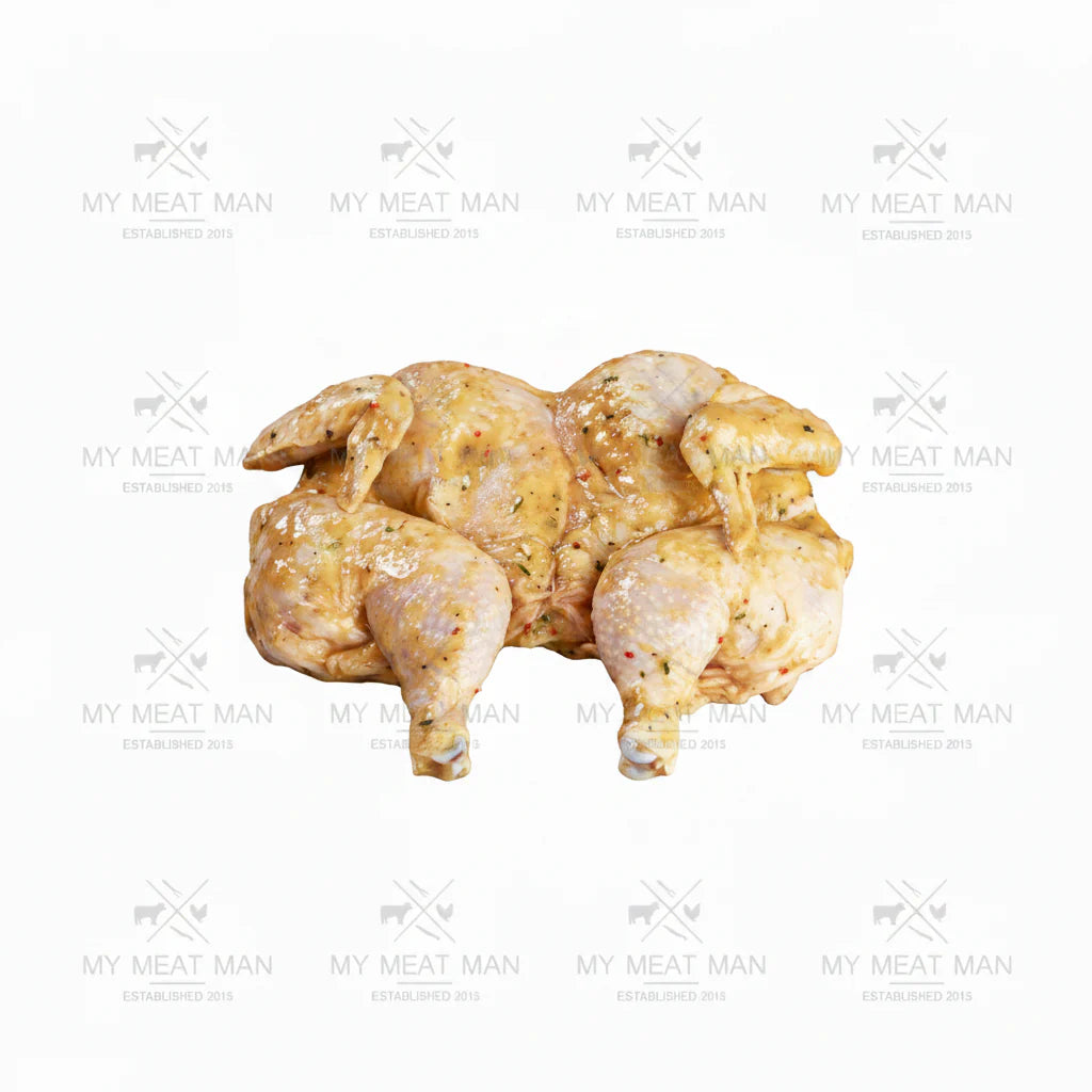 Australian Free Range Bone-In Butterflied Chicken in Lemon, Herb, & Garlic marinade