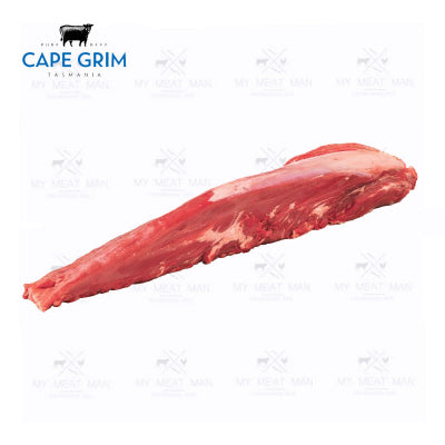 Frozen Australian grass-fed tenderloin, premium Cape Grim beef primal