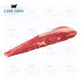 Frozen Australian grass-fed tenderloin, premium Cape Grim beef primal