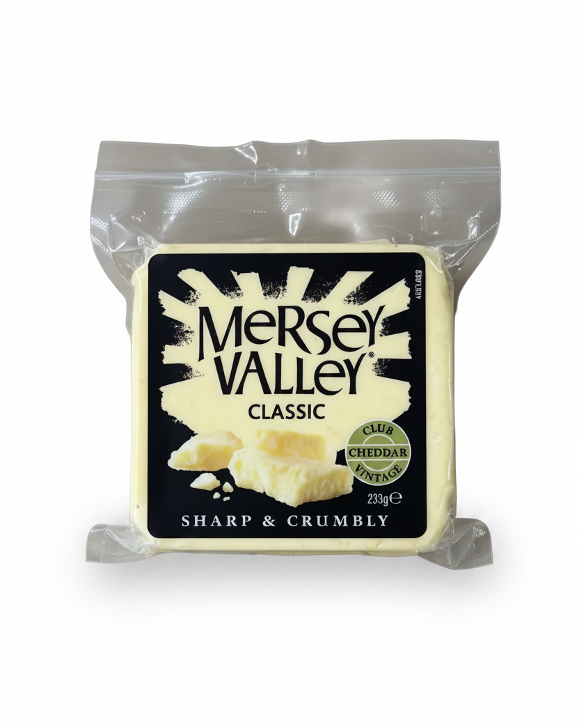 Australian Mersey Valley Classic Sharp & Crumbly Cheddar Cheese 235g