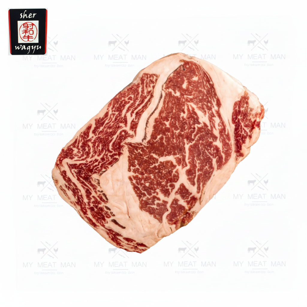 Australian Sher Wagyu ribeye steak MB5 marble score from My Meat Man