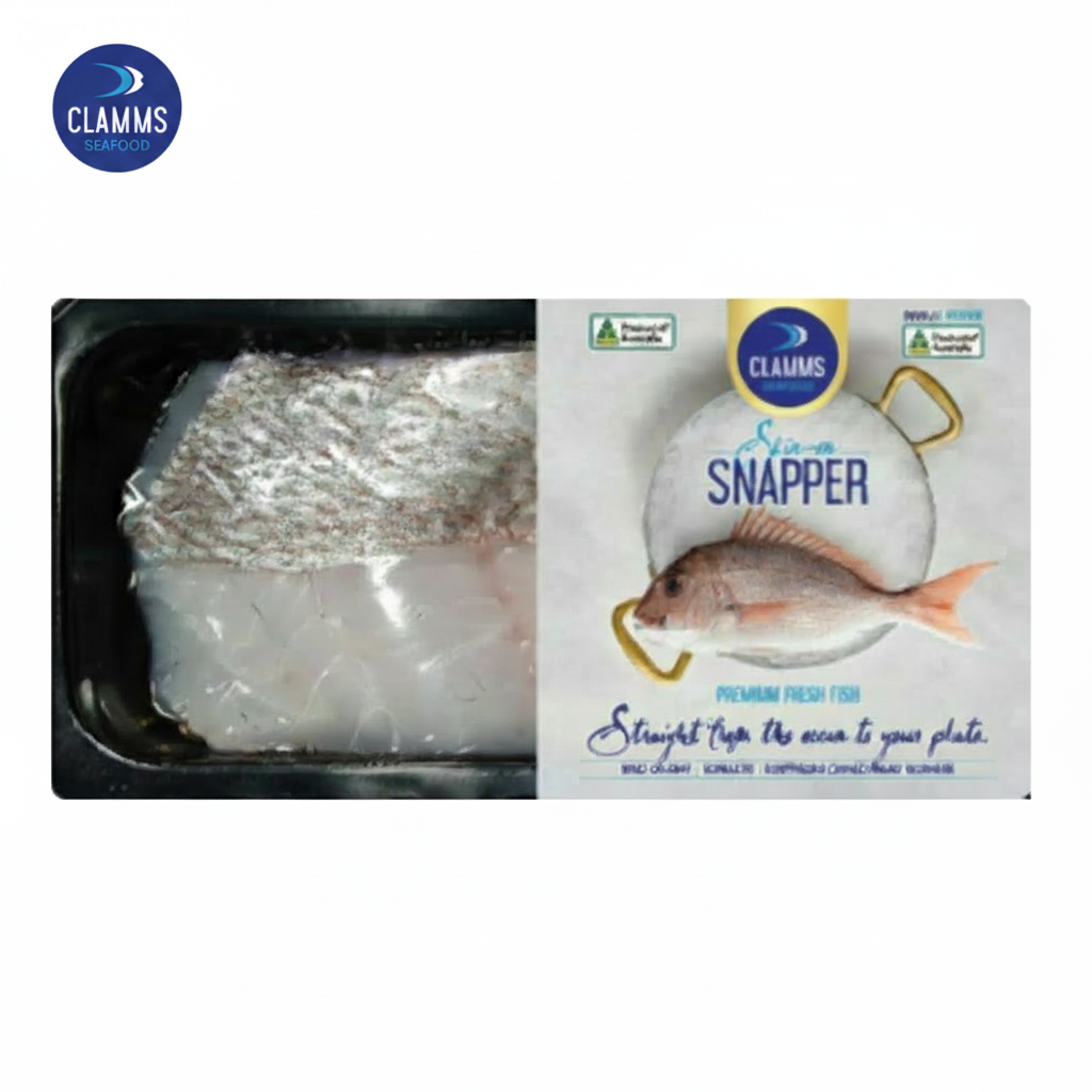 Australian Wild Caught Clamms Saddle Tail Snapper Fillet Skin-on 280g (Frozen)