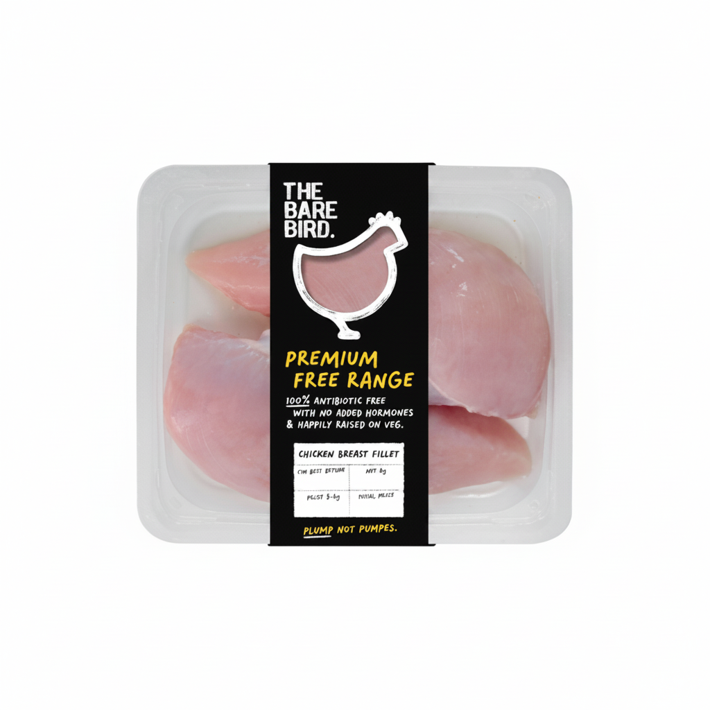 Australian Bare Bird Premium Free Range Chicken Breast Fillet — frozen poultry detail
