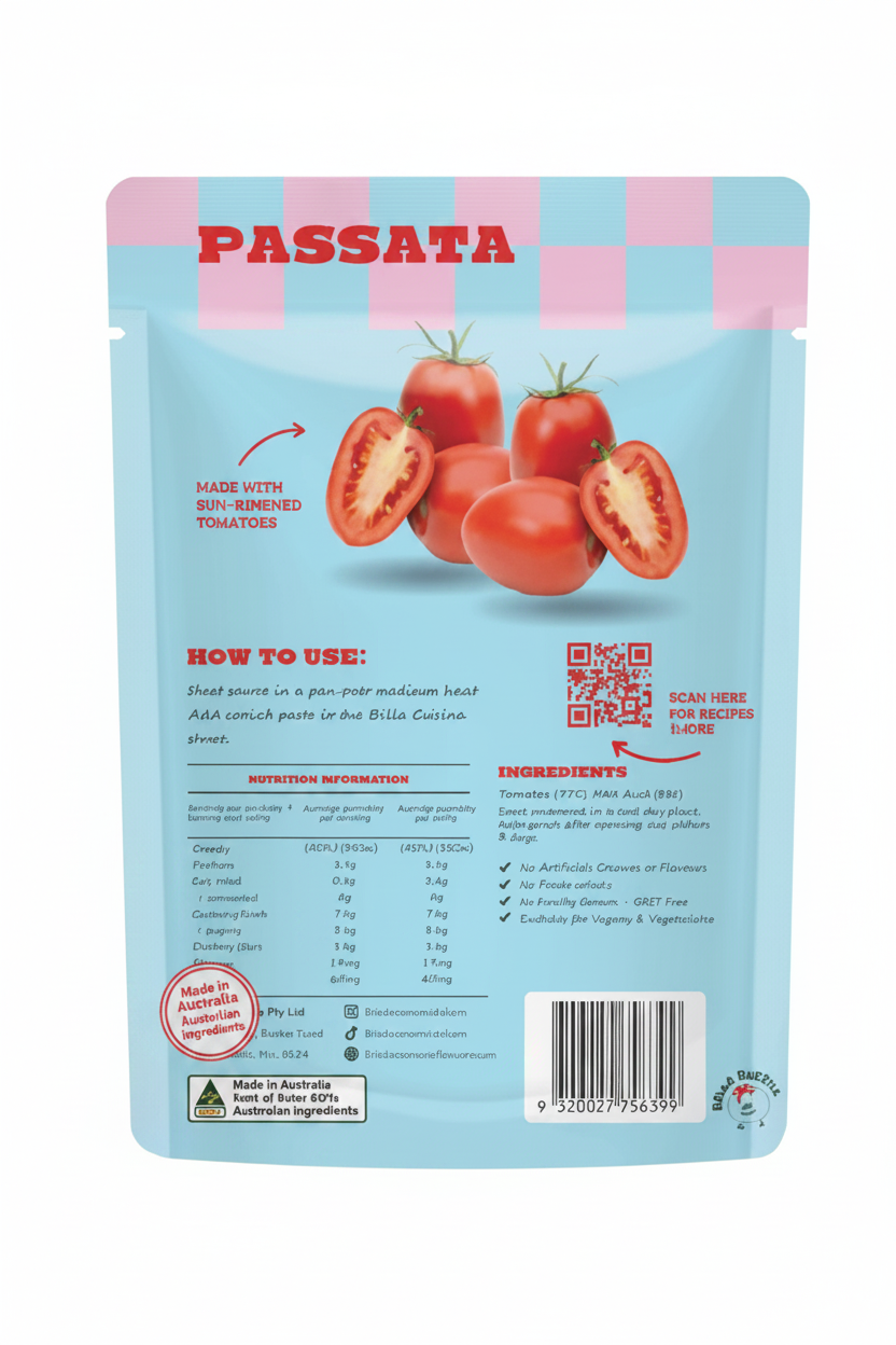 Bella Cucina Passata Pasta Sauce 400g