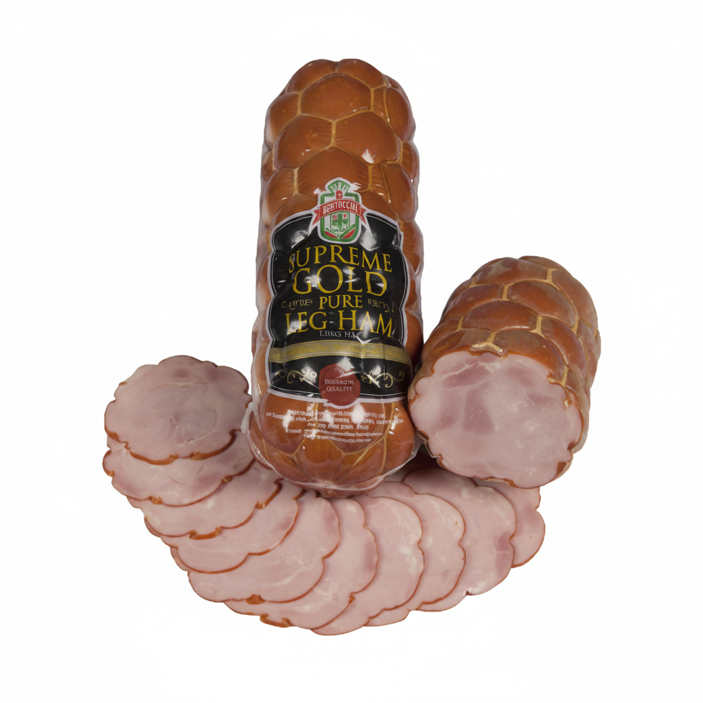 Bertocchi Supreme Gold Leg Ham — sliced