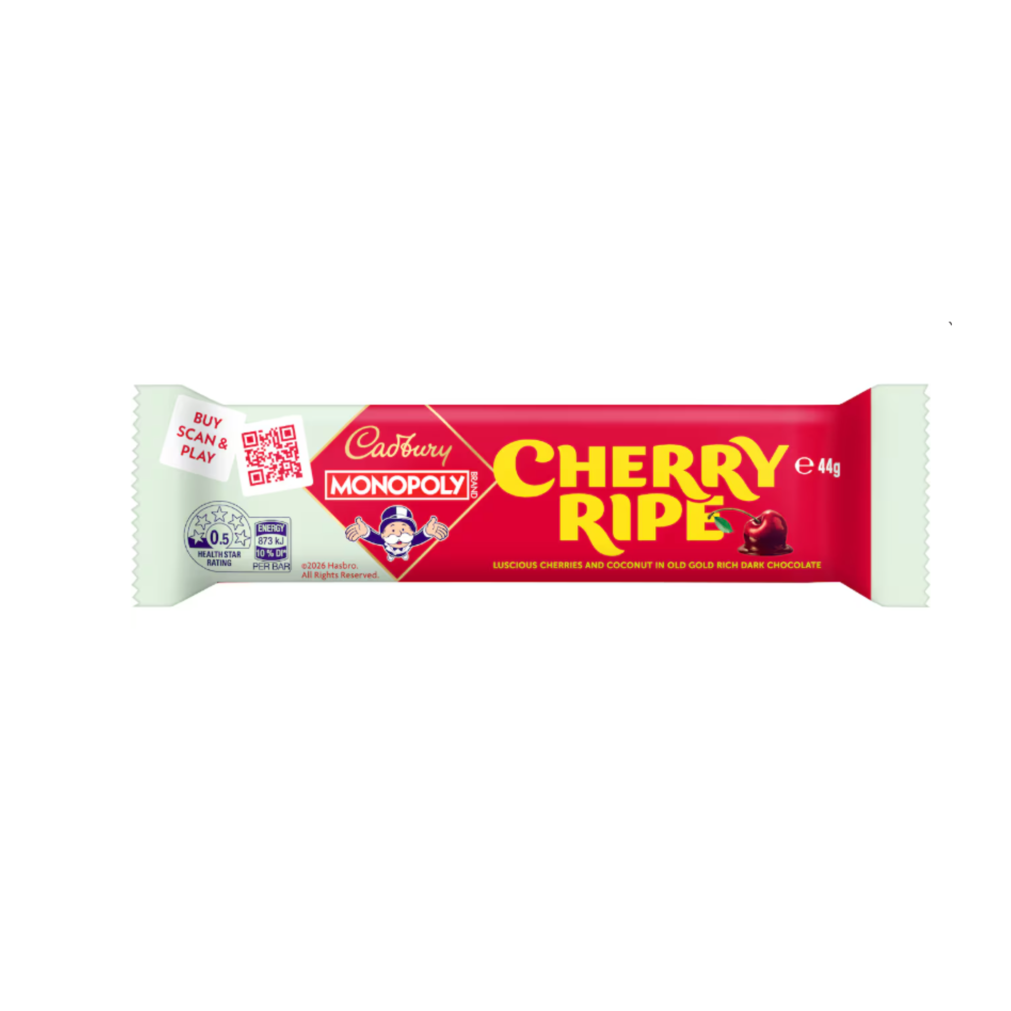 Australian Cadbury Cherry Ripe 44g