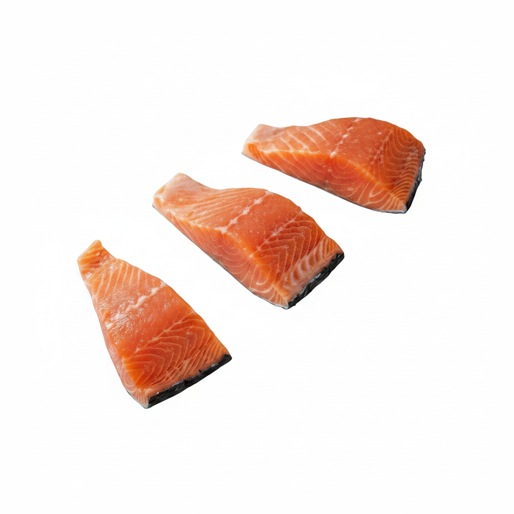 Canadian Wild King Salmon Off-Cuts Skin-On (Frozen)