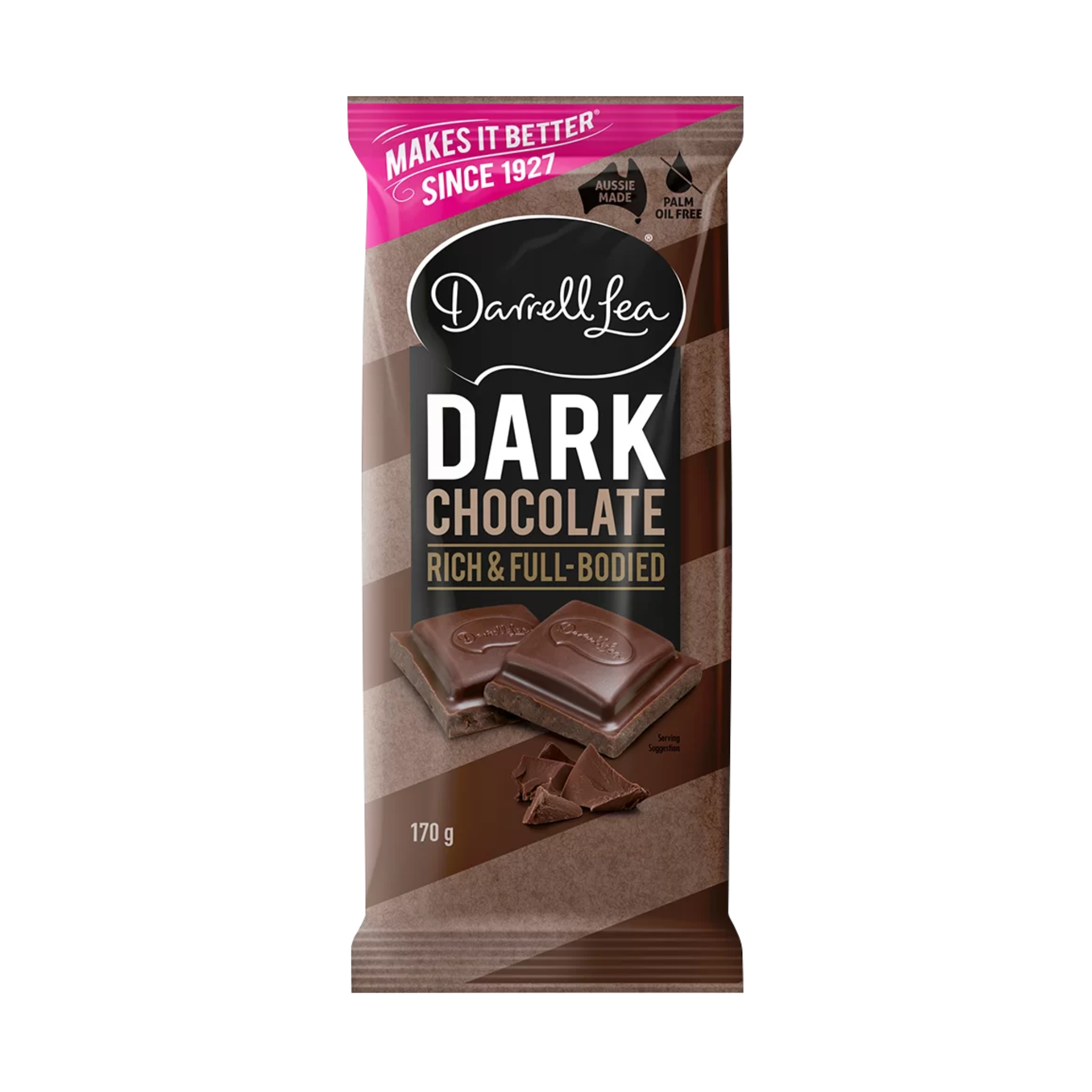 Darrell Lea Dark Chocolate Rich & Full Bodied Block 170g