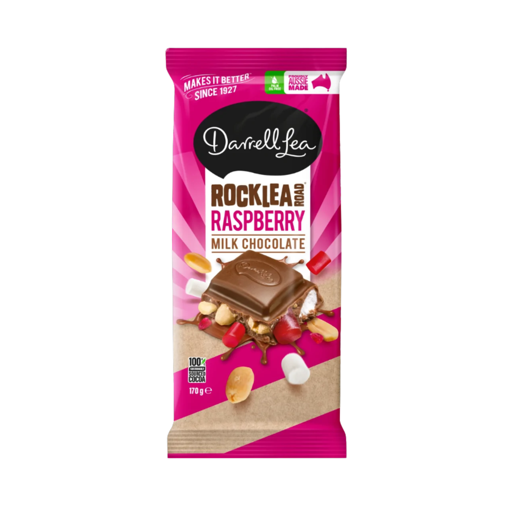 Darrell Lea Rocklea Road Raspberry Milk Chocolate 170g
