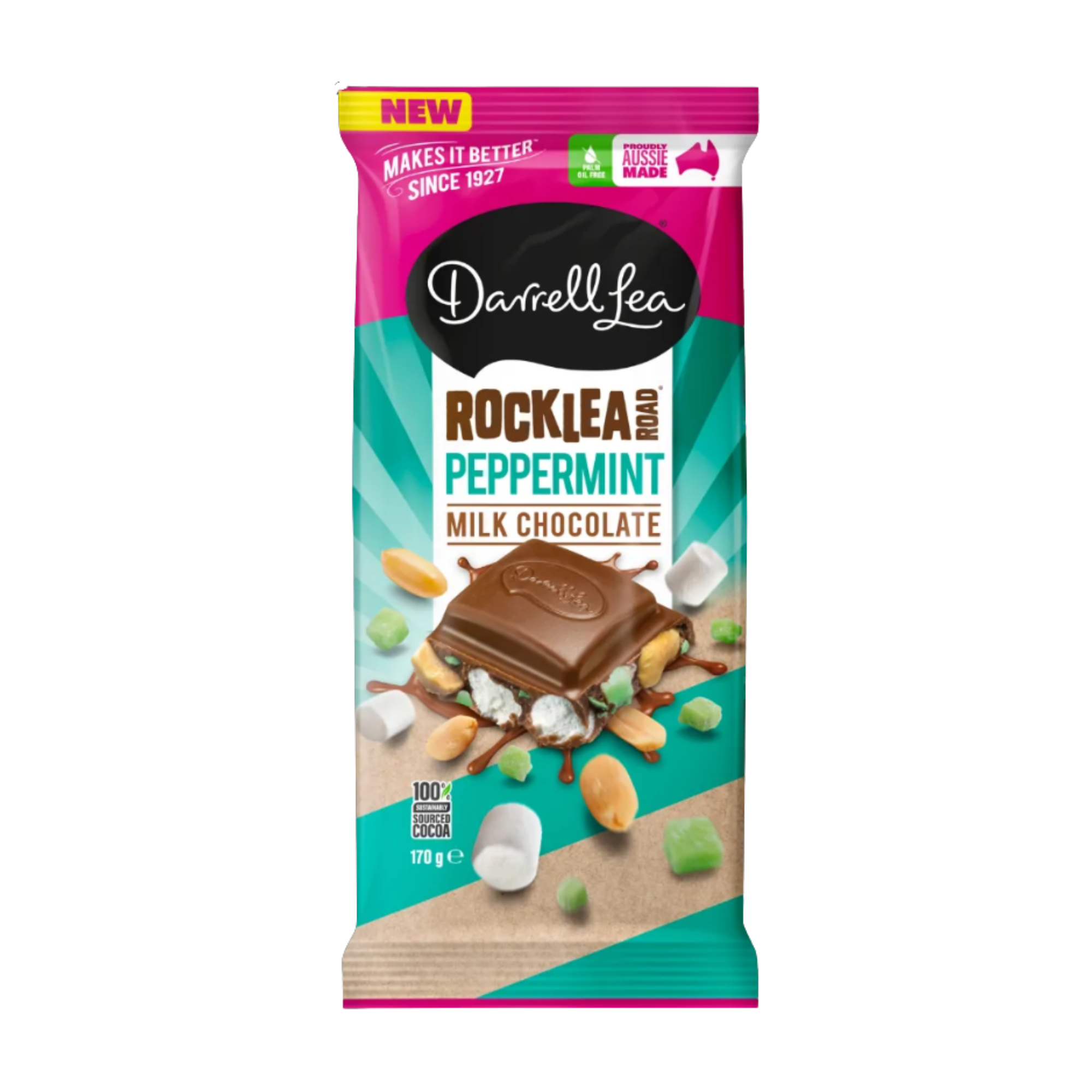 Darrell Lea Rocklea Road Peppermint Milk Chocolate 170g
