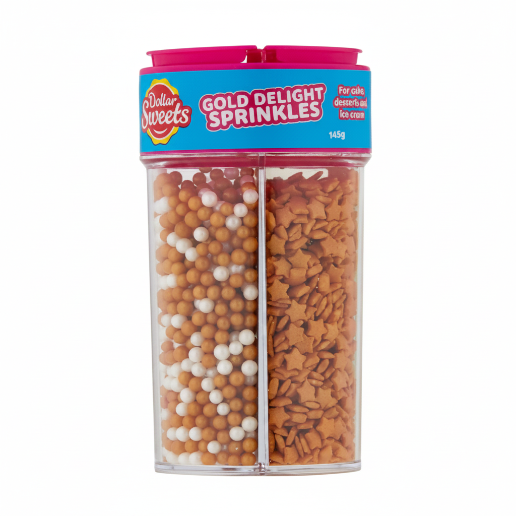 Dollar Sweets Gold Delight Sprinkles 145g