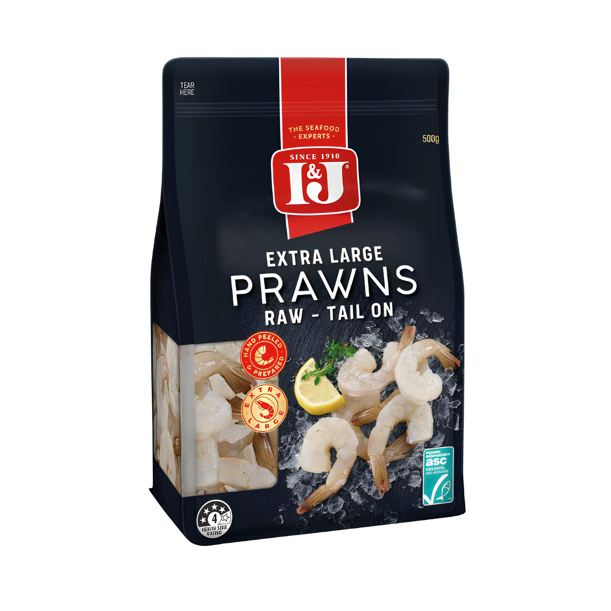 I&J The Finest Extra Large Raw Prawns Tail On 500g
