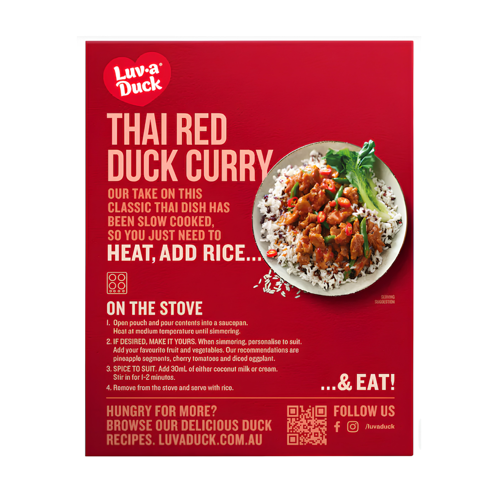 Australian Luv-A-Duck Thai Red Duck Curry 470g