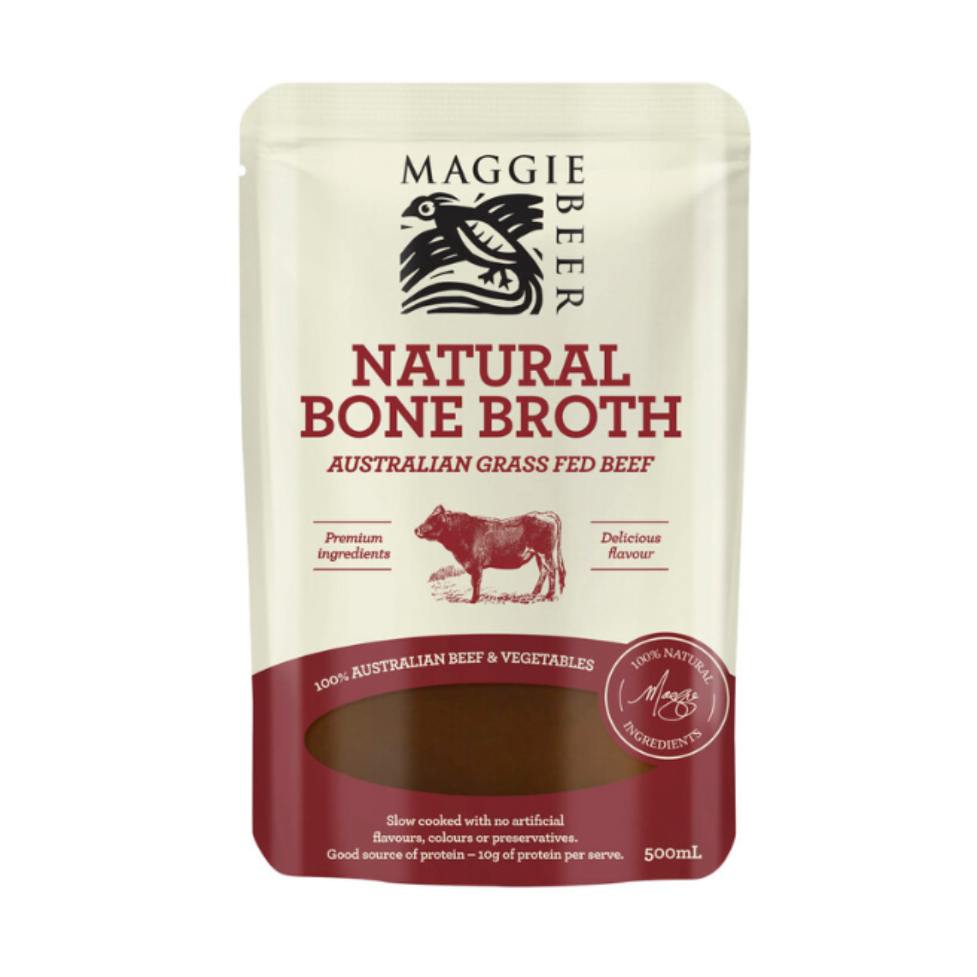 Maggie Beer Natural Beef Bone Broth 500mL