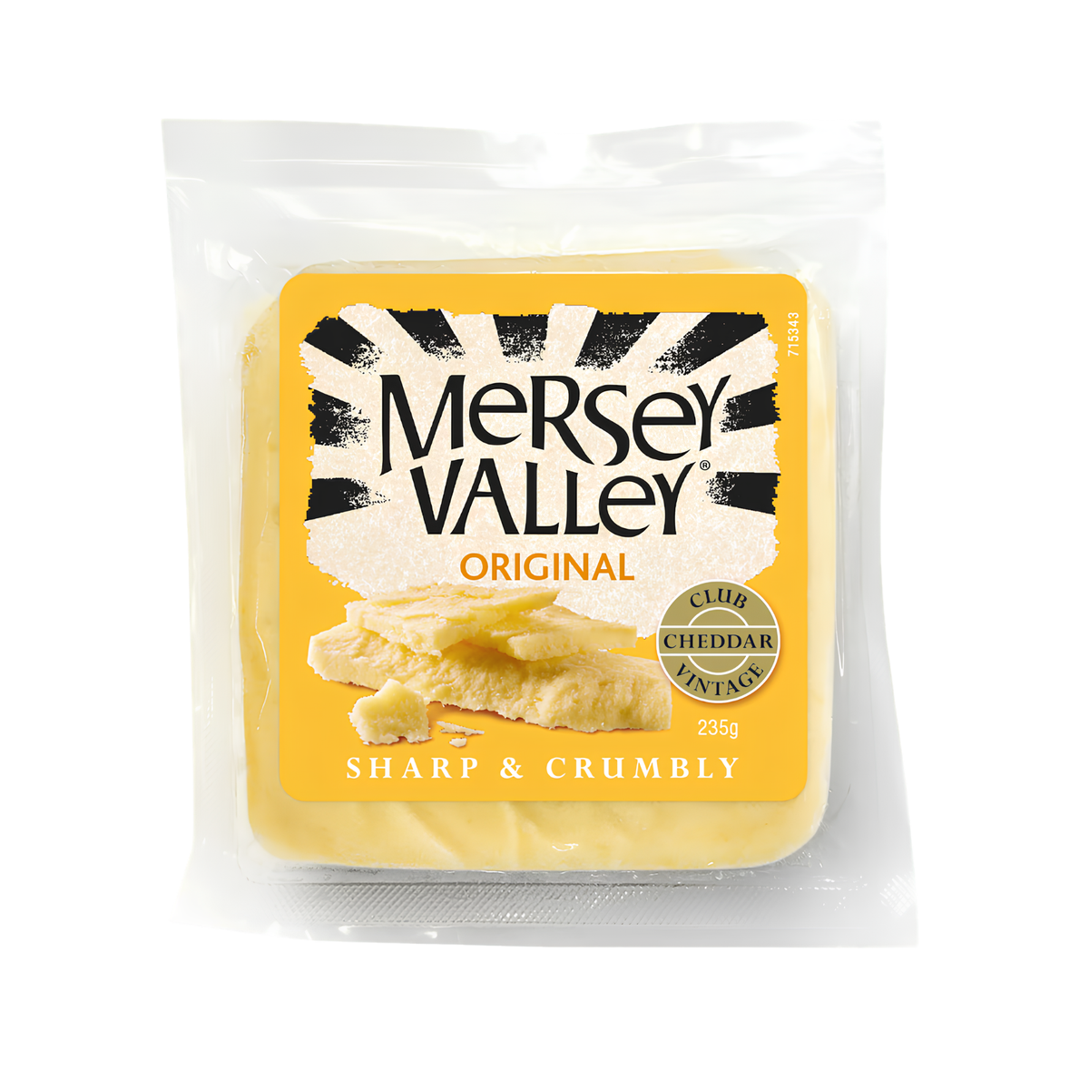 Australian Mersey Valley Original Sharp & Crumbly Cheddar Cheese 235g