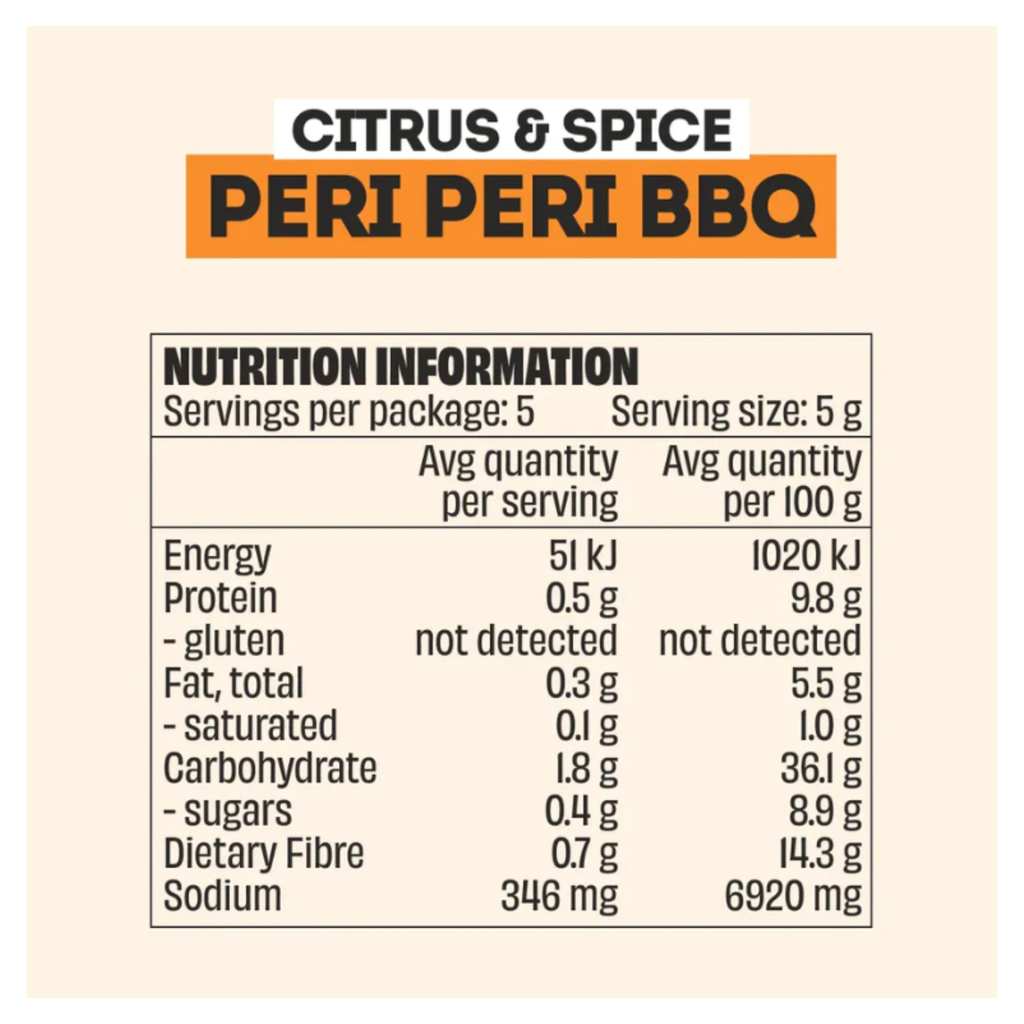 Mingle Citrus and Spice Peri Peri BBQ Rub All Natural Seasoning 25g
