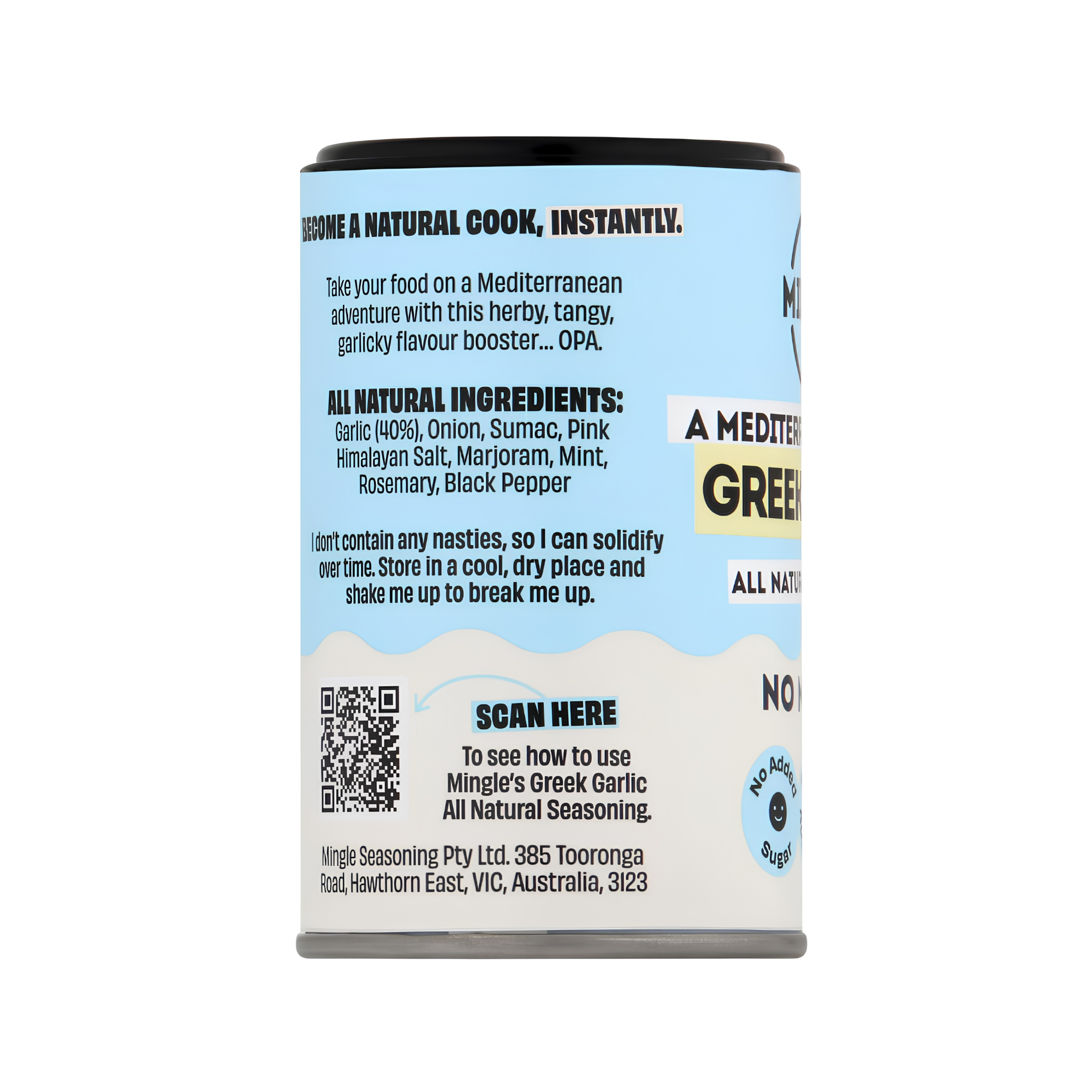Mingle Greek Garlic All Natural Seasoning 45g