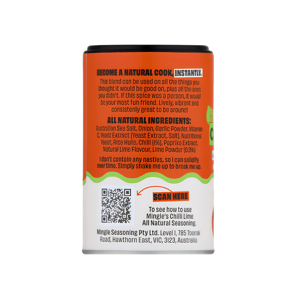 Mingle Seasoned Salt Chilli & Lime All Natural Seasoning 50g