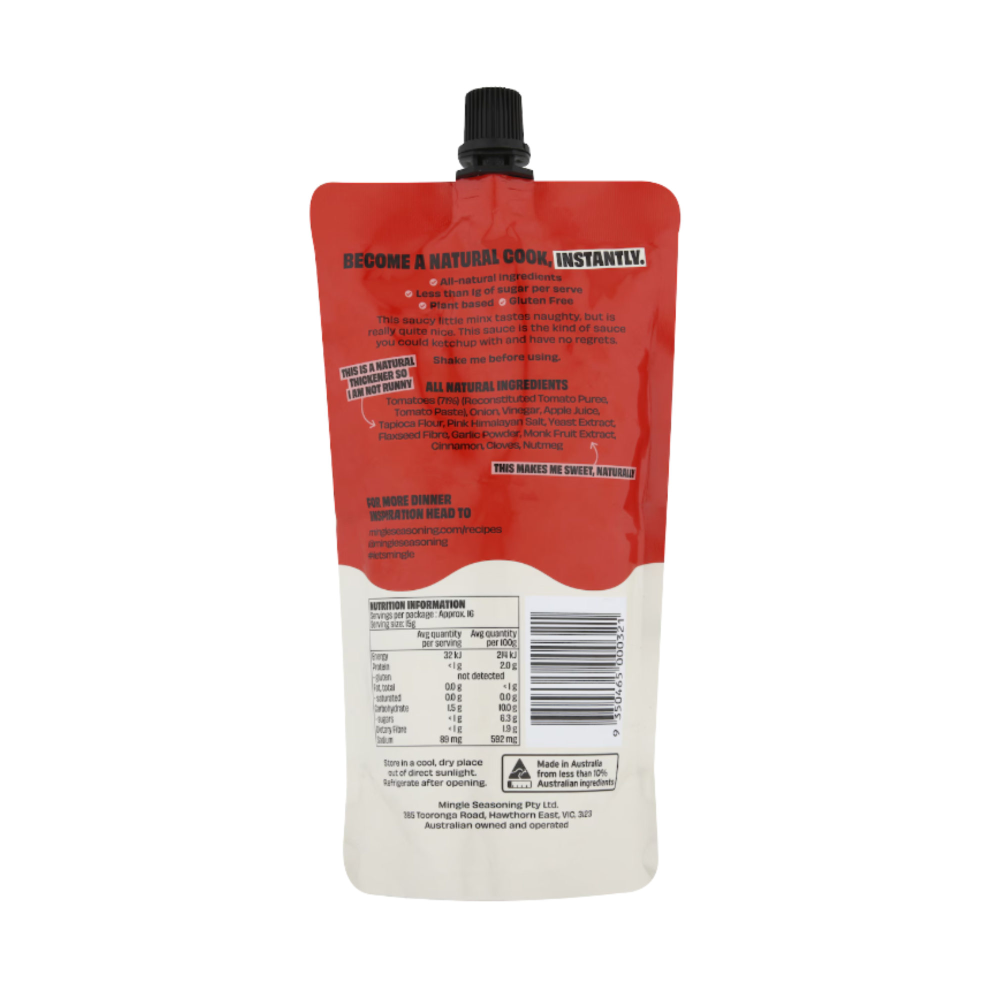Mingle Tomato Sauce All Natural Sauce 250g