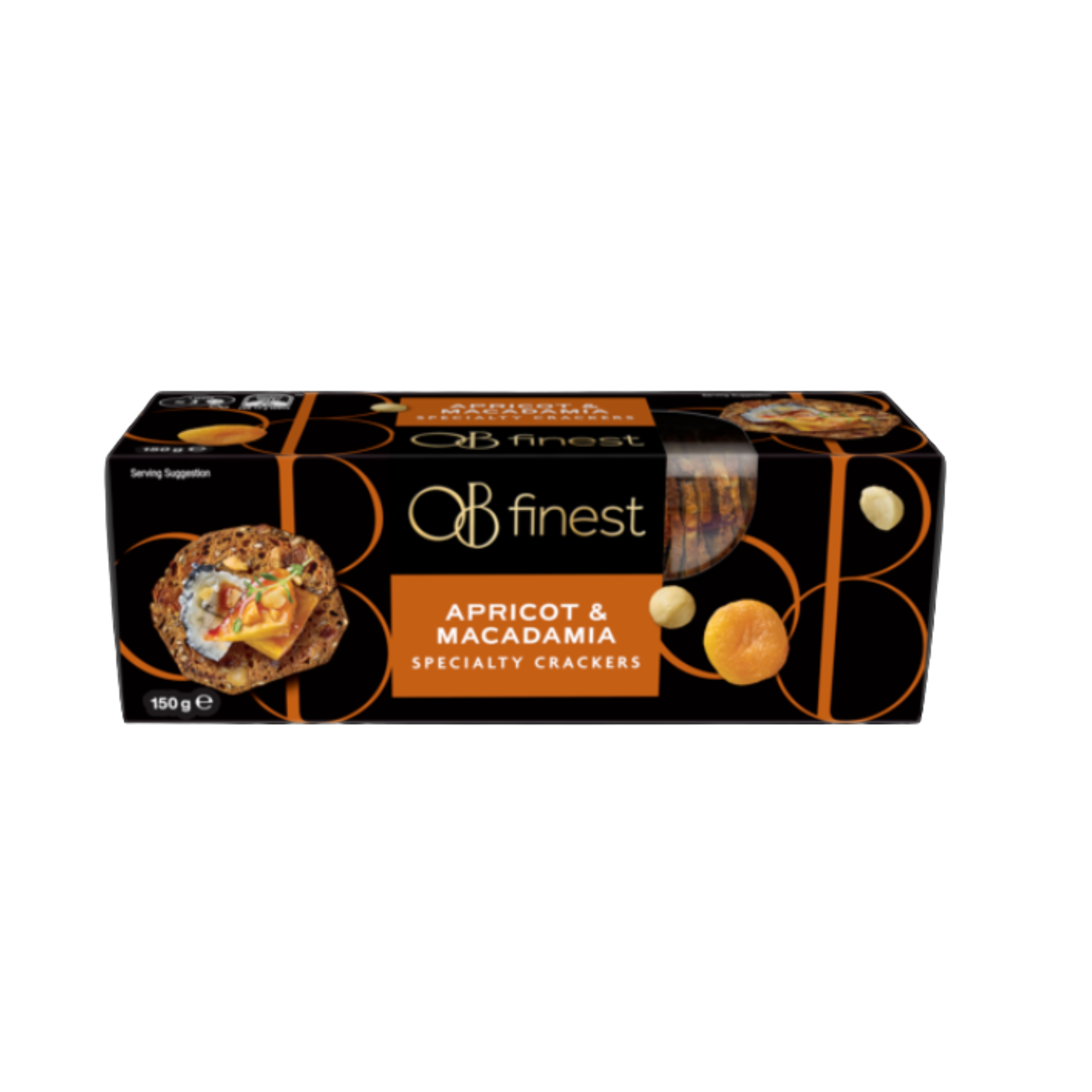 Australian Ob Finest Specialty Crackers Apricot & Macadamia