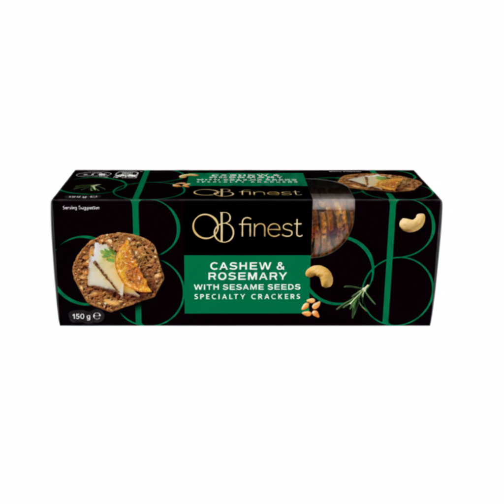 Australian Ob Finest Specialty Crackers Cashew & Rosemary