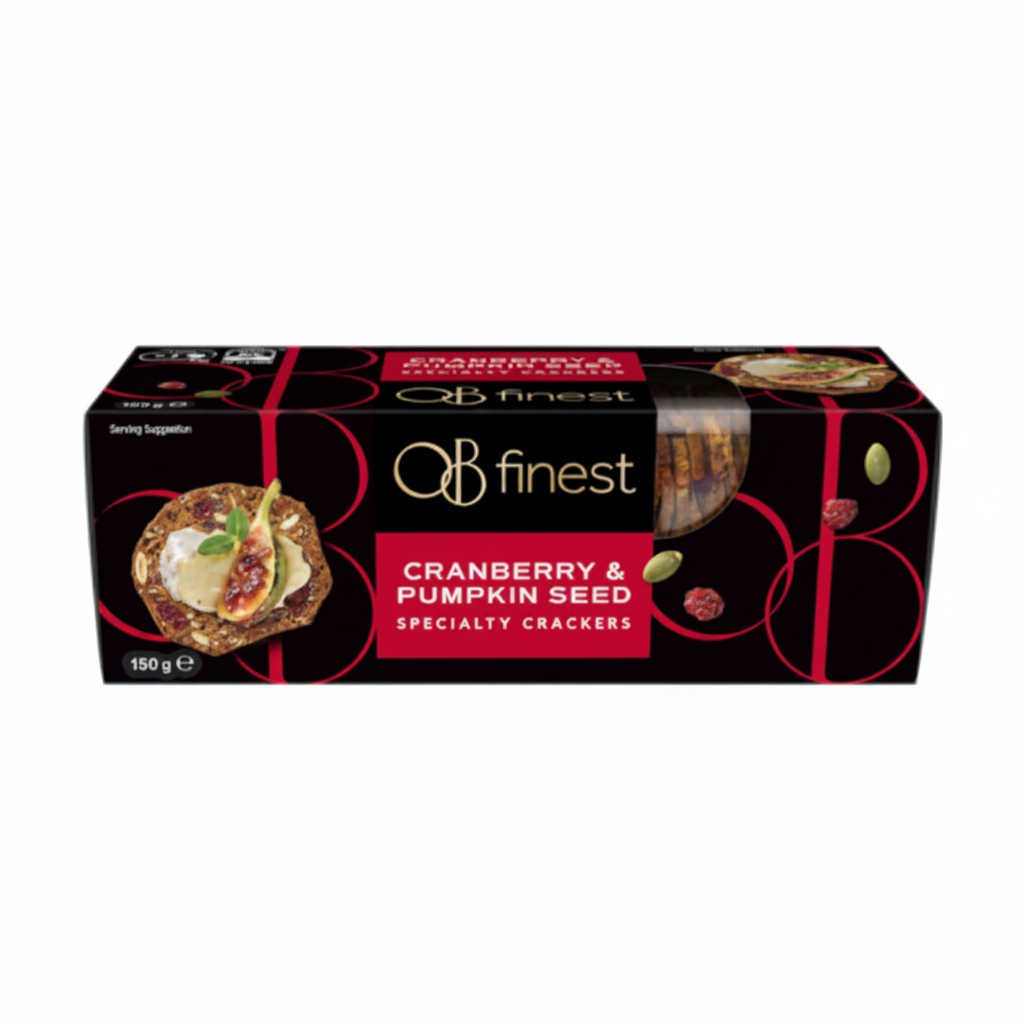 Australian Ob Finest Specialty Crackers Cranberry & Pumpkin Seeds