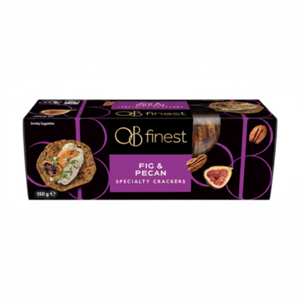 Australian OB Finest Specialty Crackers Fig & Pecan 130g