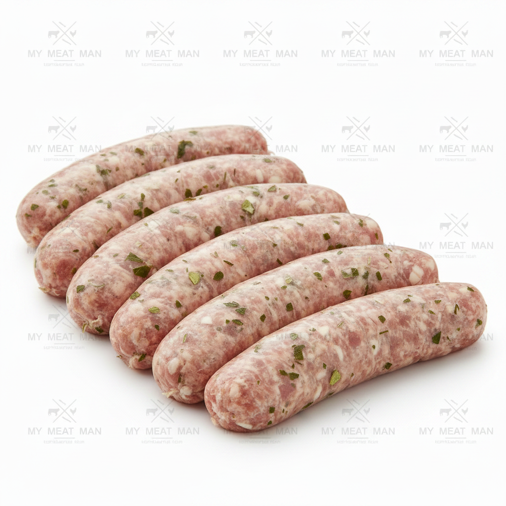 Oregano and Garlic Lamb Sausage
