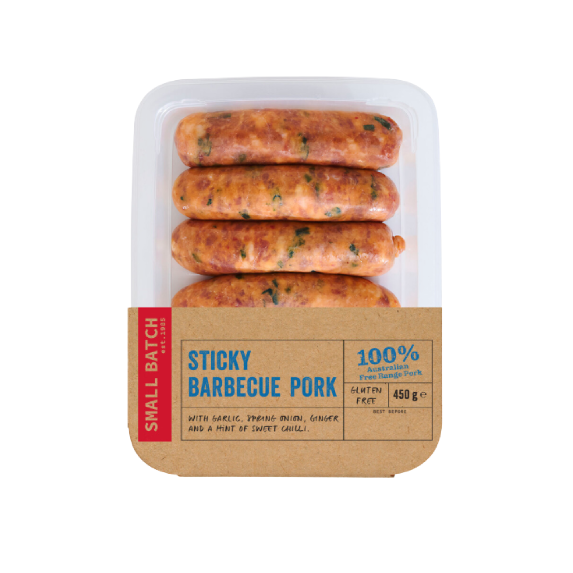 Australian Small Batch Sticky Barbecue Pork Sausages 450g