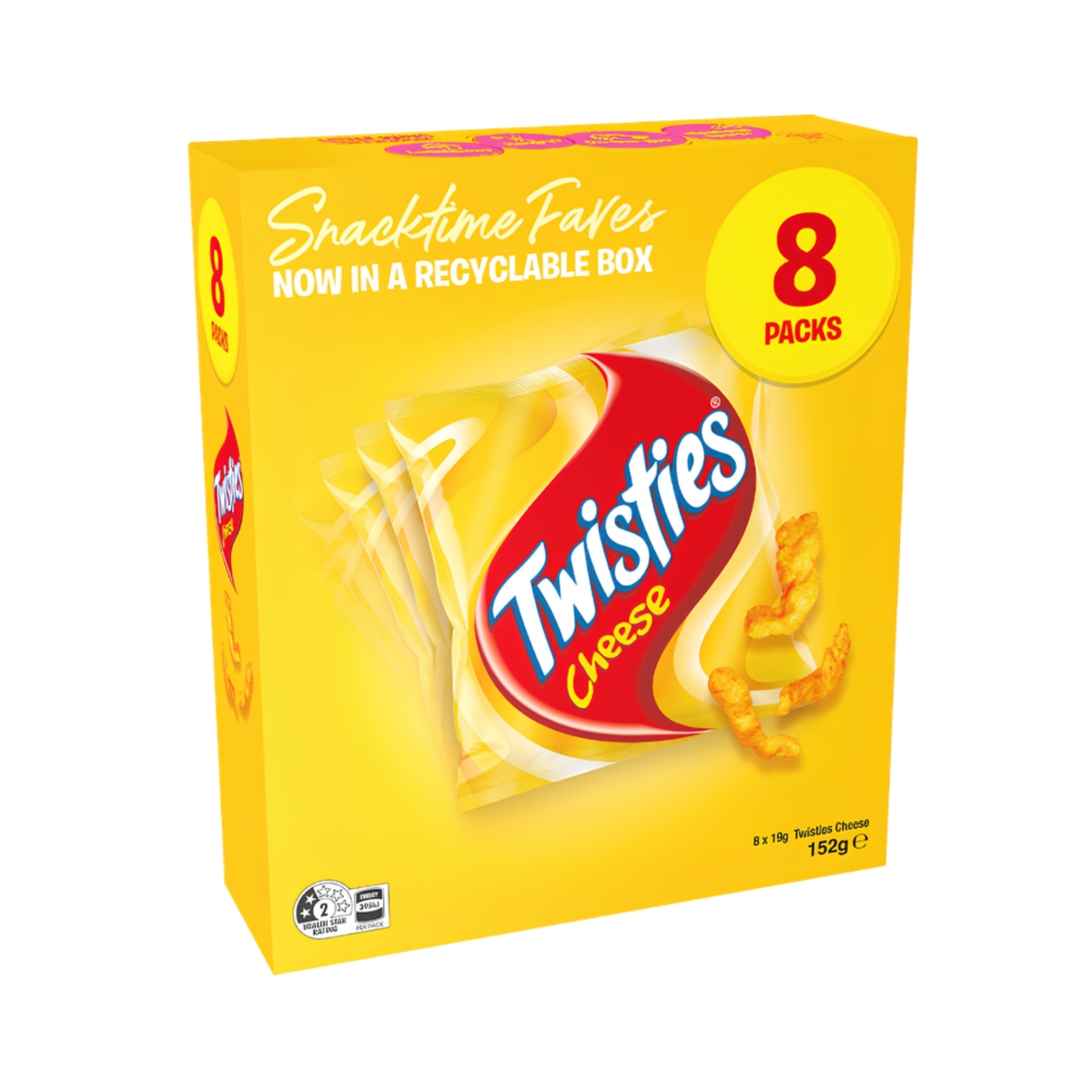 Australian Twisties Cheese 19g x 8 pack